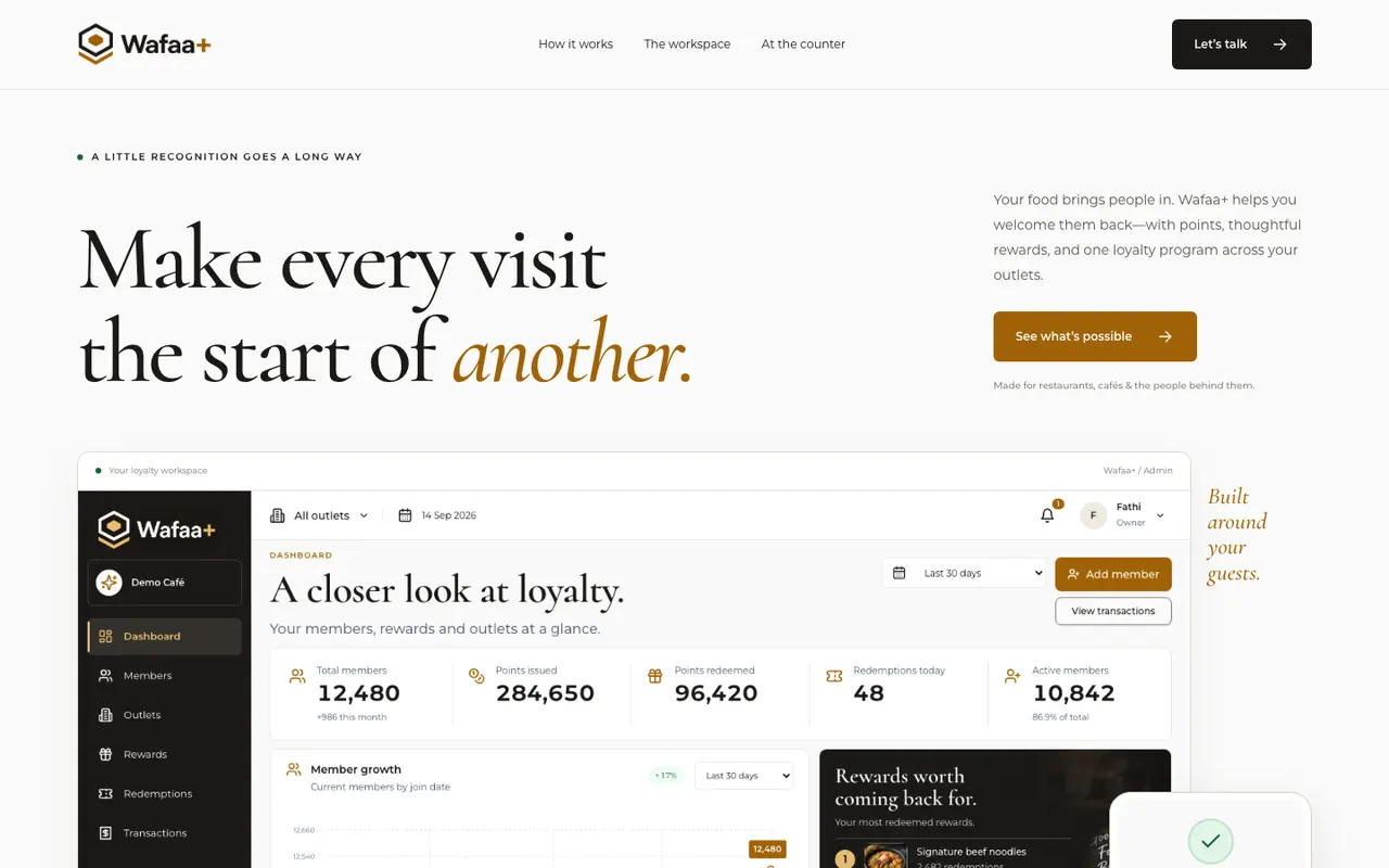 Home page of Wafaa+